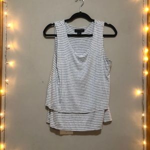 Tahari Layered Tank Top M